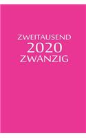 zweitausend zwanzig 2020: Manager Timer 2020 A5 Pink Rosa Rose