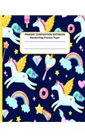 PRIMARY COMPOSITION NOTEBOOK Handwriting Practice Paper