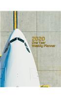 2020 One Year Weekly Planner: Flight Line - Air Travel - Aviation - Pilot Avgeek - Business Travel - 1 yr 52 Week - Daily Weekly Monthly Calendar Views Notes - 8x10 Work Home Org