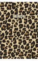 Mindy: Personalized Notebook - Leopard Print (Animal Pattern). Blank College Ruled (Lined) Journal for Notes, Journaling, Diary Writing. Wildlife Theme Des