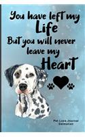 Pet Loss Journal Dalmatian: Guided Prompt Keepsake Workbook