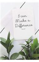 I Can Make A Difference Journal