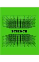 Green Futuristic Grid Notebook
