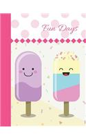 Fun Days: Smiley Face Popsicle's Writing Journal Composition Notebook