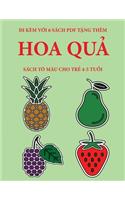 Sách tô màu cho trẻ 4-5 tuổi (Hoa quả)