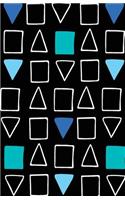Journal Notebook Geometric Fun Blue