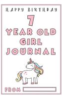 7 year Old Girl Journal