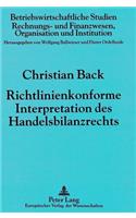 Richtlinienkonforme Interpretation des Handelsbilanzrechts