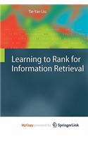Learning to Rank for Information Retrieval