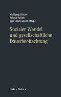 Sozialer Wandel Und Gesellschaftliche Dauerbeobachtung