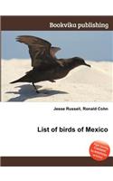 List of Birds of Mexico
