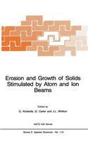 Erosion and Growth of Solids Stimulated by Atom and Ion Beams