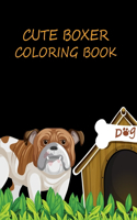 Cute Boxer Coloring Book