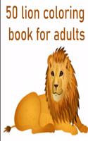 50 lion coloring book for adults