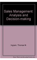 Sales Management: Analysis and Decision-making