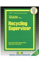 Recycling Supervisor: Passbooks Study Guide