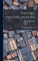 First Printing in Nova Scotia