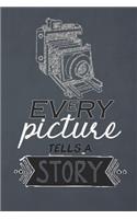 Every Picture Tells a Story: Blank Lined Notebook Journal Diary Composition Notepad 120 Pages 6x9 Paperback ( Photography ) Navy