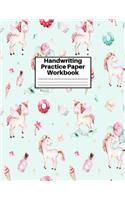 Handwriting Practice Paper Workbook