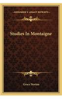 Studies In Montaigne