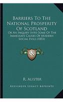 Barriers to the National Prosperity of Scotland