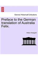 Preface to the German Translation of Australia Felix.