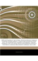 Articles on 1890s Automobiles, Including: Winton Motor Carriage Company, Adams-Farwell, Duryea Motor Wagon, Benz Velo, de Dion-Bouton, Elmore (Automob