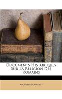 Documents Historiques Sur La Religion Des Romains