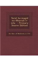 Torat Ha-Magid Mi-Mezrish E-Iota