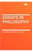 Essays in Philosophy