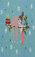 Festive Sloths Small Boxed Holiday Cards