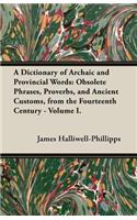 Dictionary of Archaic and Provincial Words