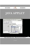 Java Applet 177 Success Secrets - 177 Most Asked Questions on Java Applet - What You Need to Know