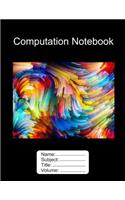 Computation Book. 8.5"x11" Fractal Design 100 Pages Graph Paper
