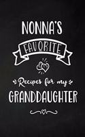 Nonna's Favorite, Recipes for My Granddaughter