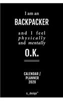 Calendar 2020 for Backpackers / Backpacker