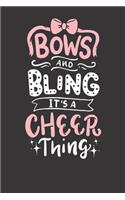 Notebook: Cheerleading College Ruled 6x9 120 Pages