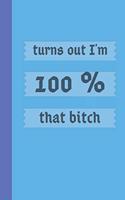 turns out I'm 100% that bitch