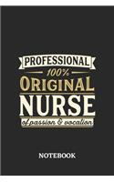 Professional Original Nurse Notebook of Passion and Vocation