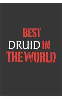Best Druid In The World Notebook: Lined Journal, 120 Pages, 6 x 9, Affordable Gift Journal Matte Finish
