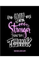 You Are Stronger Than You Think