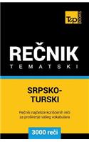 Srpsko-Turski Tematski Recnik - 3000 Korisnih Reci