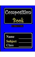 Composition Book: Blue Cover