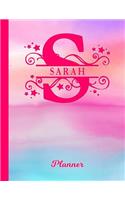 Sarah Planner: 1 Year Daily Planner Letter S Personalized Planner January 2019 - December 2019 Customized Writing Notebook & Diary Datebook Calendar Schedule Plan 