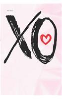 Xo Heart: Lined Notebook and Journal Composition Book Diary for Valentine Marriage Wedding