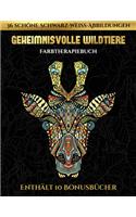 Farbtherapiebuch (Geheimnisvolle Wildtiere): Dieses Buch besteht aus 30 Malblätter, die zum Ausmalen, Einrahmen und/oder Meditieren verwendet werden können: Dieses Buch kann fotokopiert, gedruc(5 Farbtherapiebuch)