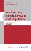 New Directions in Logic, Language, and Computation