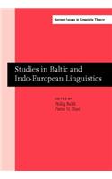 Studies in Baltic and Indo-European Linguistics