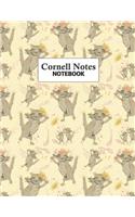Cornell Notes Notebook: Efficient Note Taking System For College and University Students: Happy Cats Cover Design