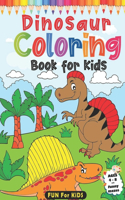 Dinosaur Coloring Book For Kids Ages 4-8